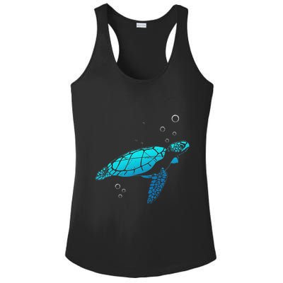 Sea Turtle Animal Zoo Keeper Turtle Ladies PosiCharge Competitor Racerback Tank