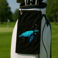 Sea Turtle Animal Zoo Keeper Turtle Golf Towel