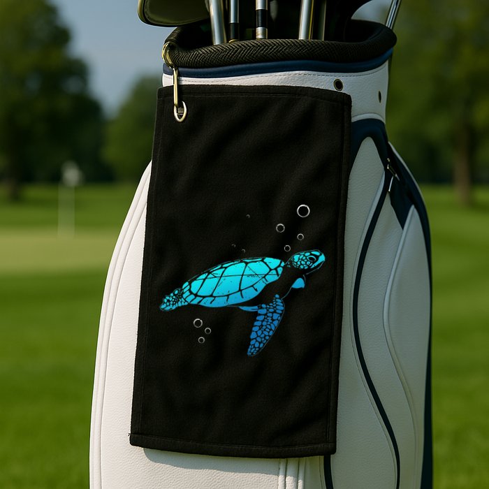 Sea Turtle Animal Zoo Keeper Turtle Golf Towel