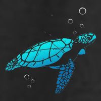 Sea Turtle Animal Zoo Keeper Turtle Golf Towel
