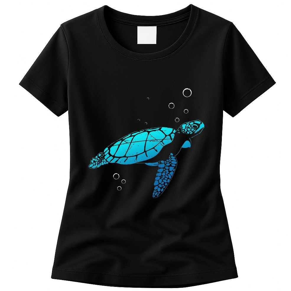 Sea Turtle Animal Zoo Keeper Turtle Womens T-Shirt