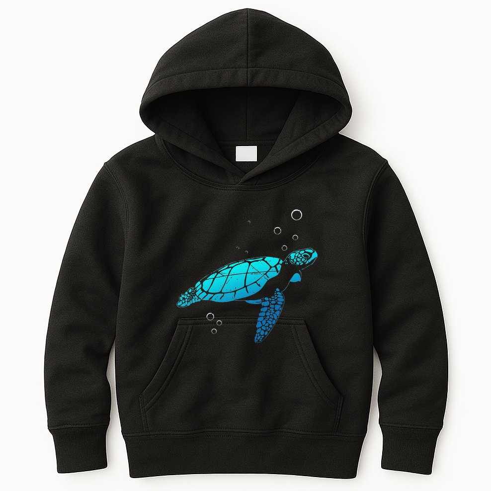 Sea Turtle Animal Zoo Keeper Turtle Kids Hoodie