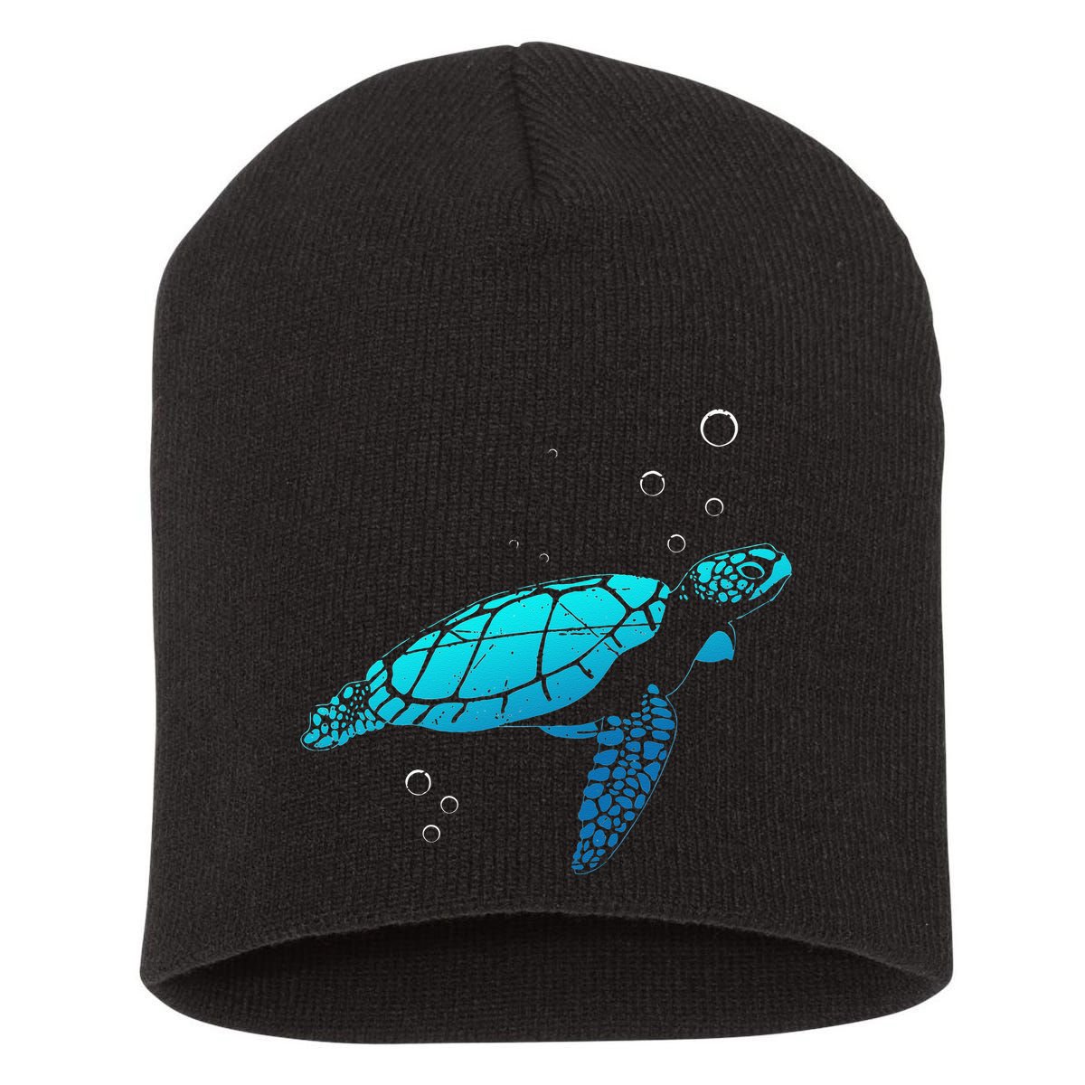 Sea Turtle Animal Zoo Keeper Turtle Short Acrylic Beanie
