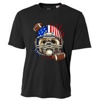 Shih Tzu American Football Dog Lovers USA Flag Cooling Performance Crew T-Shirt