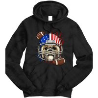 Shih Tzu American Football Dog Lovers USA Flag Tie Dye Hoodie