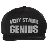 Stable Genius Wool Snapback Cap