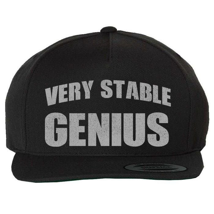 Stable Genius Wool Snapback Cap