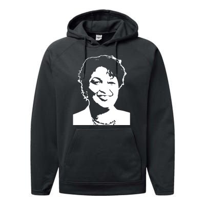 Stacey Abrams Portrait Performance Fleece Hoodie