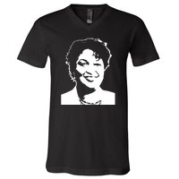 Stacey Abrams Portrait V-Neck T-Shirt