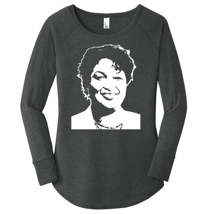 Stacey Abrams Portrait Women's Perfect Tri Tunic Long Sleeve Shirt