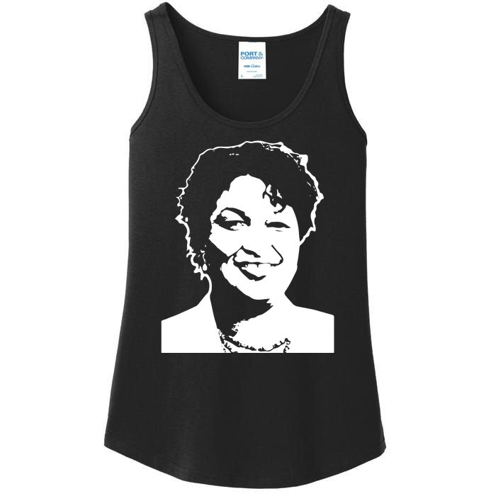 Stacey Abrams Portrait Ladies Essential Tank