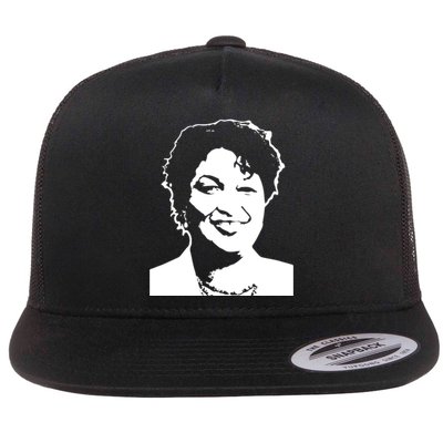 Stacey Abrams Portrait Flat Bill Trucker Hat