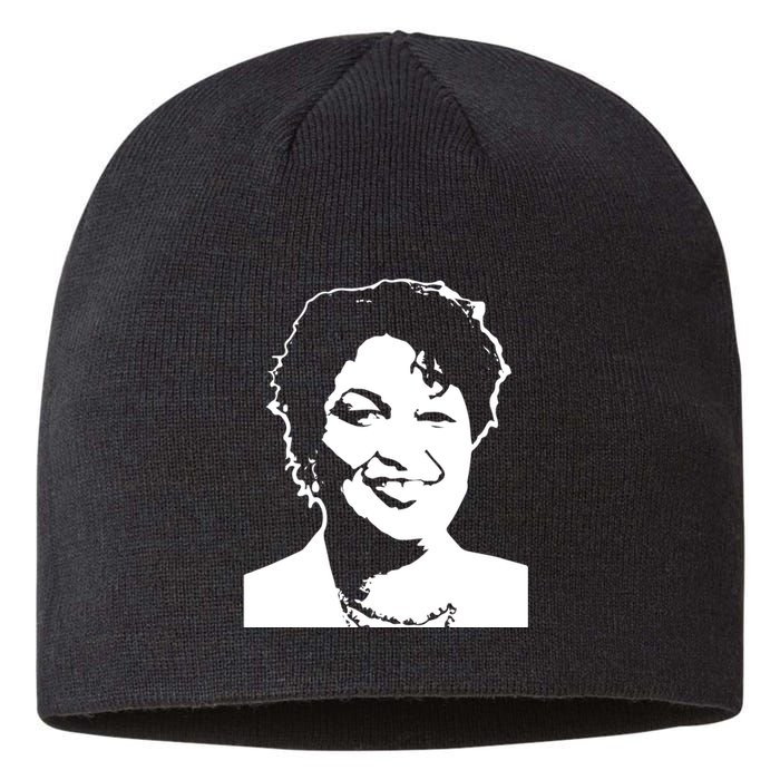 Stacey Abrams Portrait Sustainable Beanie