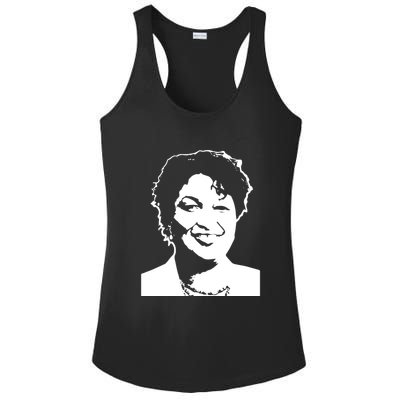 Stacey Abrams Portrait Ladies PosiCharge Competitor Racerback Tank
