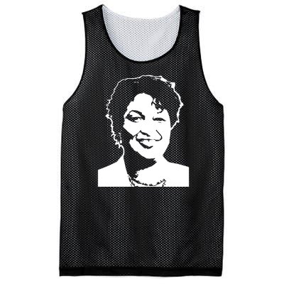 Stacey Abrams Portrait Mesh Reversible Basketball Jersey Tank