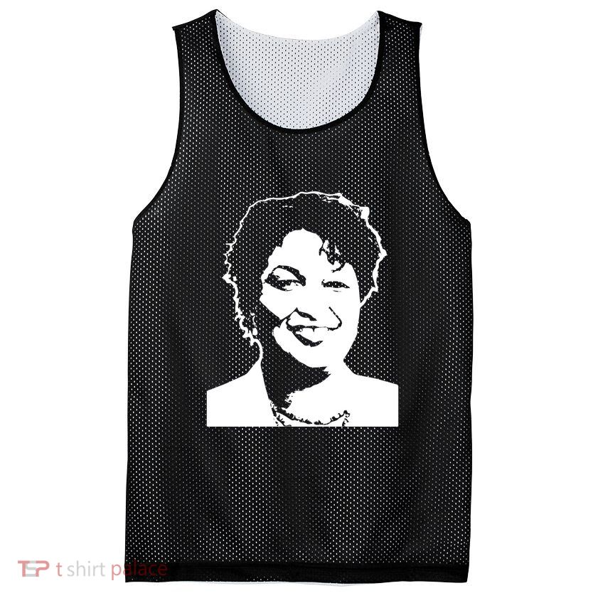 Stacey Abrams Portrait Mesh Reversible Basketball Jersey Tank