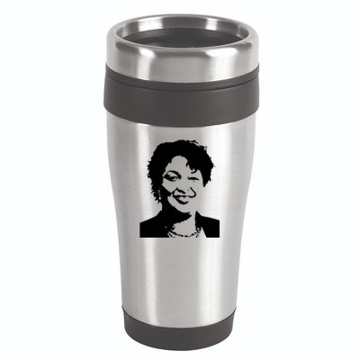 Stacey Abrams Portrait 16oz Travel Tumbler