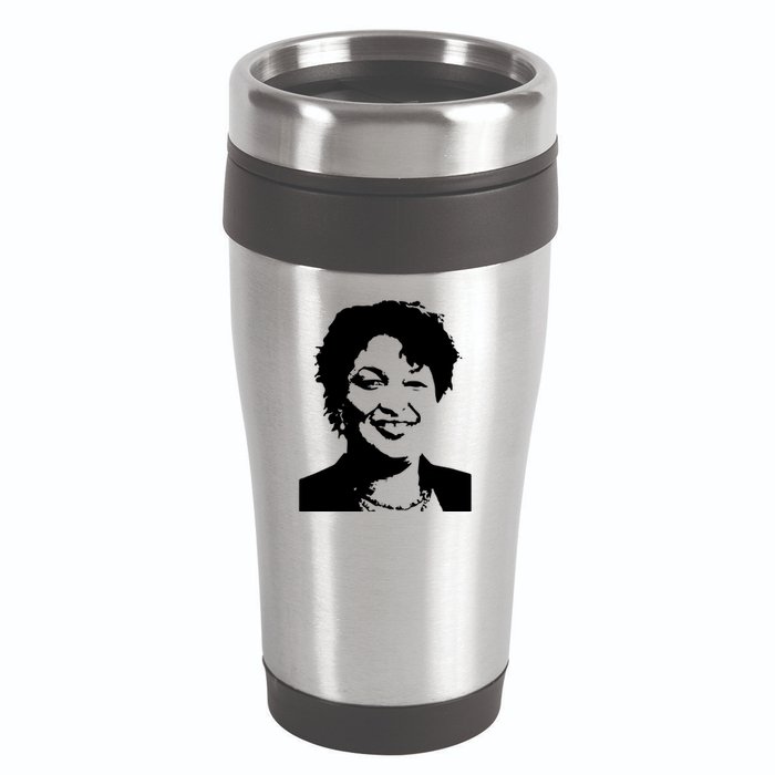 Stacey Abrams Portrait 16oz Travel Tumbler