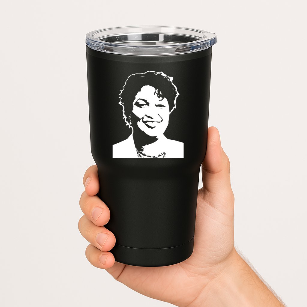 Stacey Abrams Portrait Tumbler