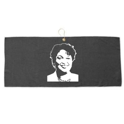 Stacey Abrams Portrait Large Microfiber Waffle Golf Towel