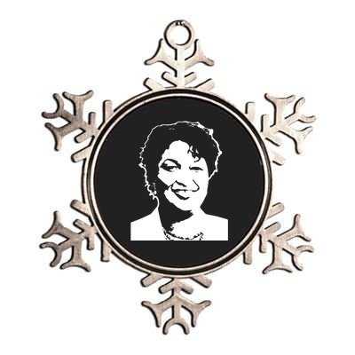 Stacey Abrams Portrait Metallic Star Ornament