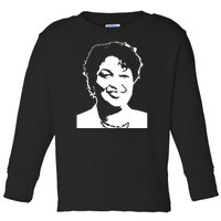 Stacey Abrams Portrait Toddler Long Sleeve Shirt