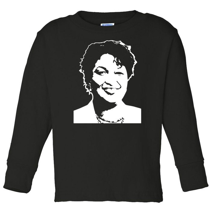 Stacey Abrams Portrait Toddler Long Sleeve Shirt