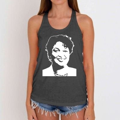 Stacey Abrams Portrait Women's Knotted Racerback Tank