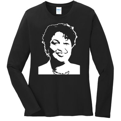 Stacey Abrams Portrait Ladies Long Sleeve Shirt