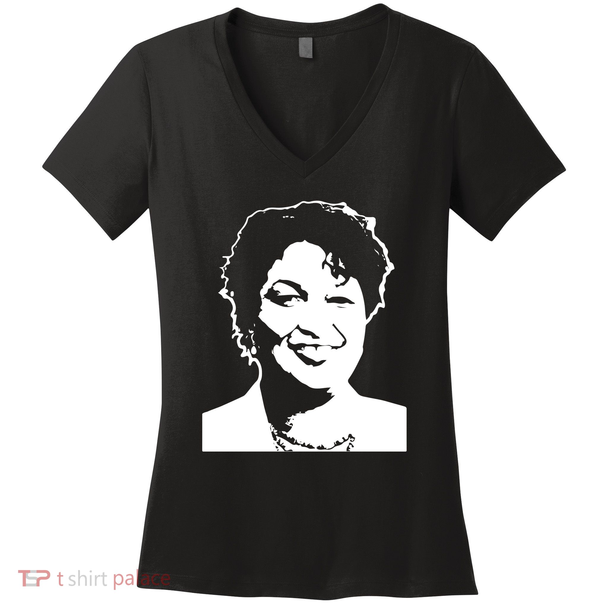 Stacey Abrams Portrait Women's V-Neck T-Shirt