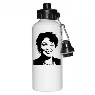 Stacey Abrams Portrait Aluminum Water Bottle