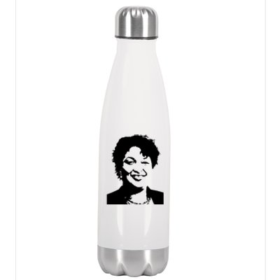 Stacey Abrams Portrait Stainless Steel Insulated Water Bottle