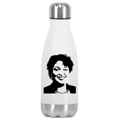 Stacey Abrams Portrait Stainless Steel Insulated Water Bottle