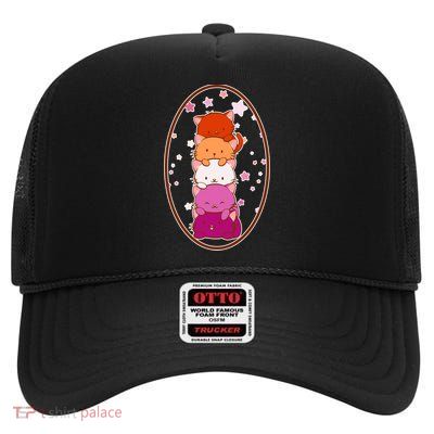 Stack-O-Cats High Crown Mesh Back Trucker Hat