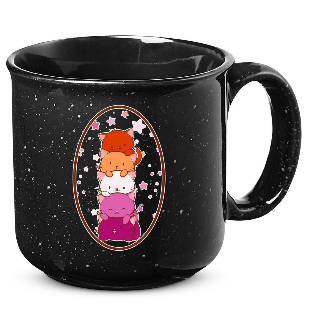 Stack-O-Cats 15oz Campfire Ceramic Mug