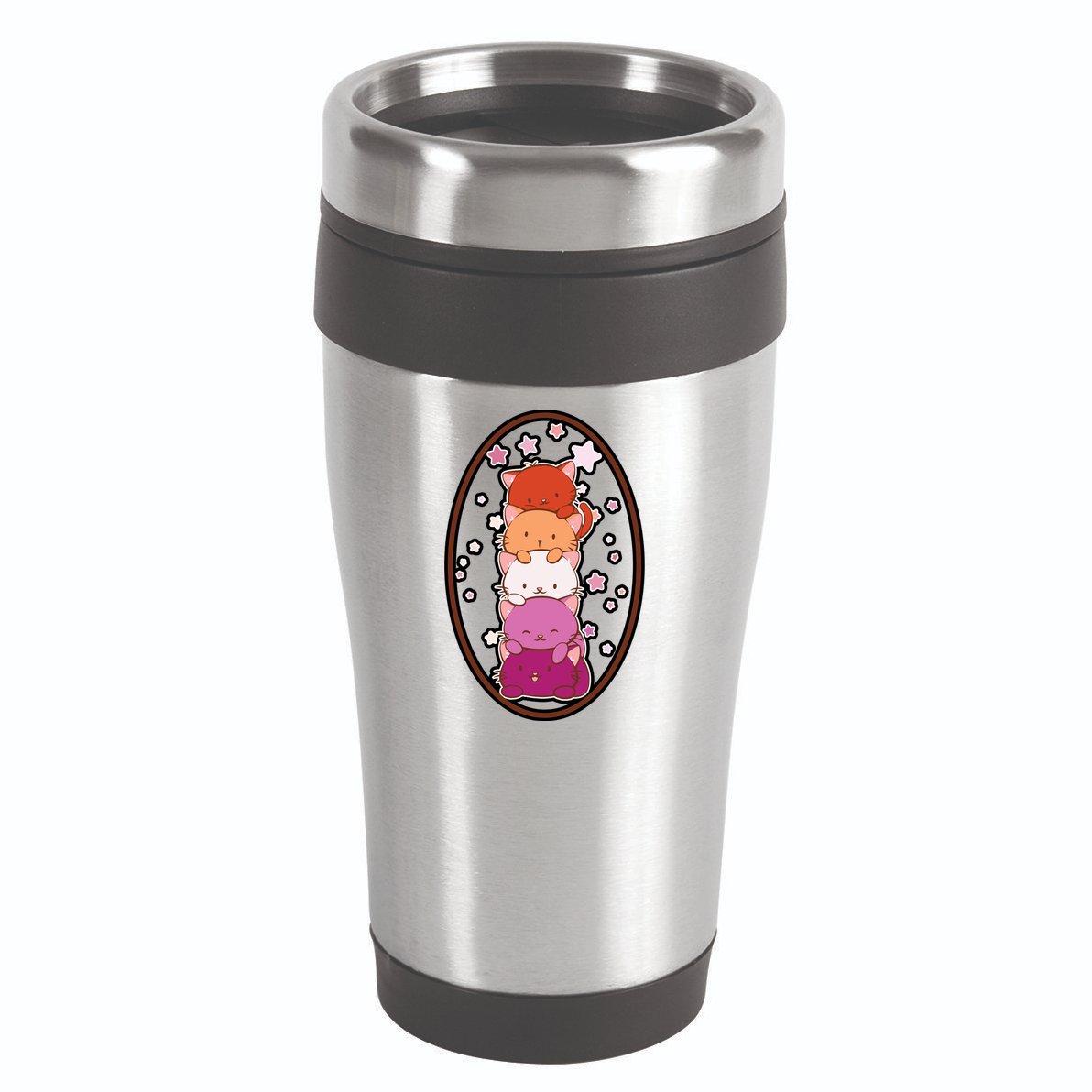 Stack-O-Cats 16oz Travel Tumbler