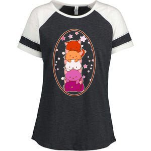 Stack-O-Cats Enza Ladies Jersey Colorblock Tee