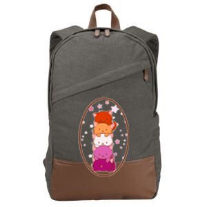 Stack-O-Cats Cotton Canvas Backpack