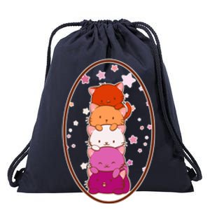 Stack-O-Cats Drawstring Bag