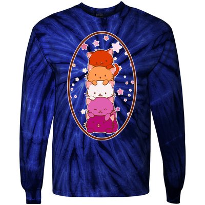 Stack-O-Cats Tie-Dye Long Sleeve Shirt