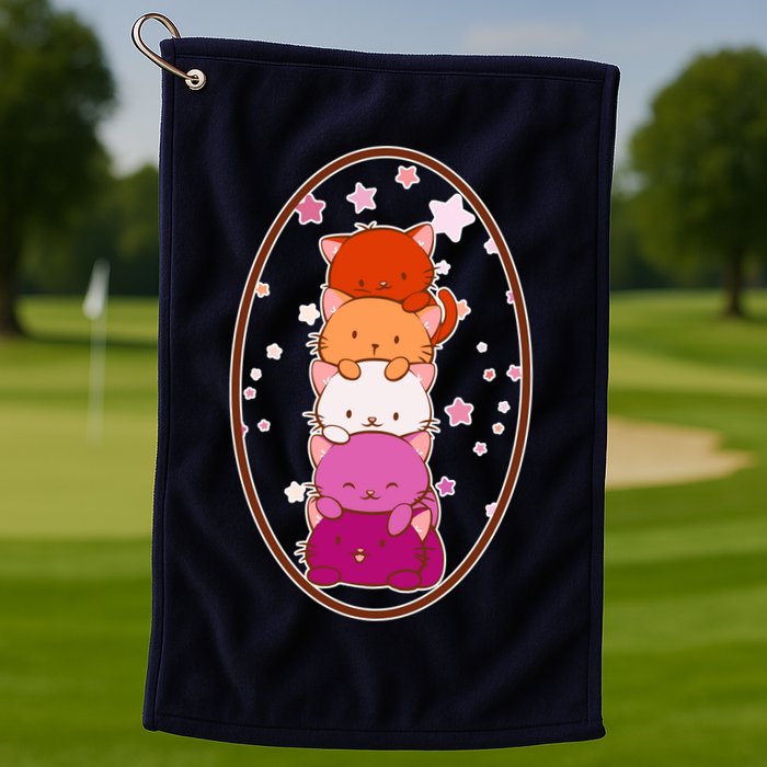 Stack-O-Cats Golf Towel