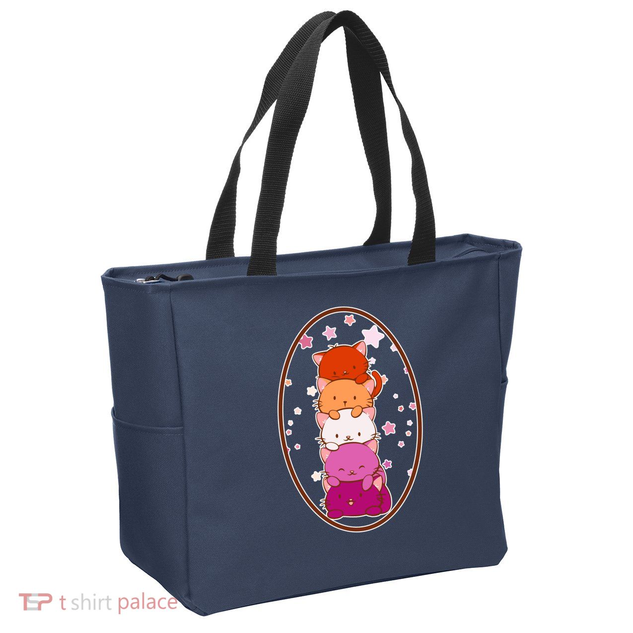 Stack-O-Cats Zip Tote Bag