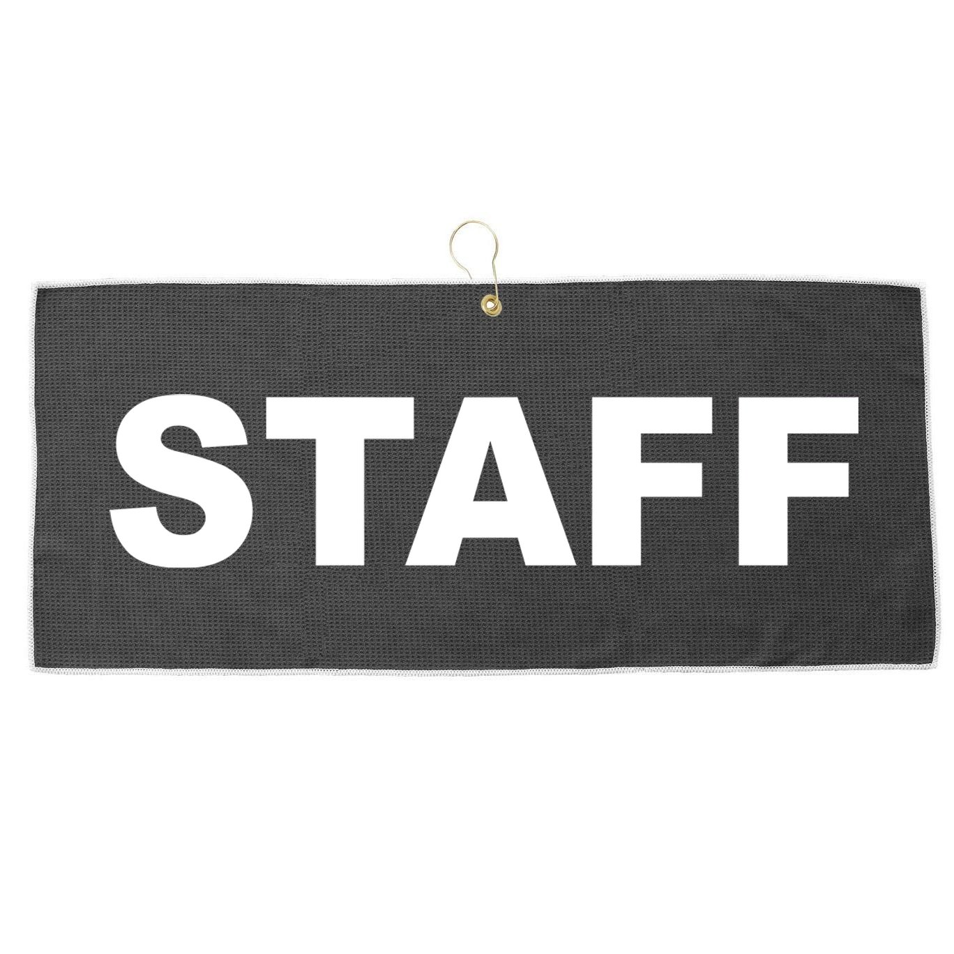 STAFF Employee Large Microfiber Waffle Golf Towel