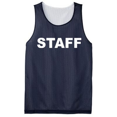 STAFF Employee Mesh Reversible Basketball Jersey Tank