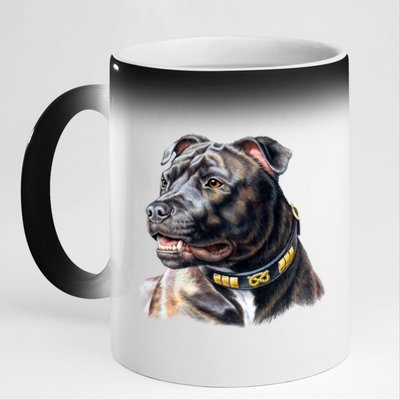 Stafford Bull Terrier 11oz Black Color Changing Mug