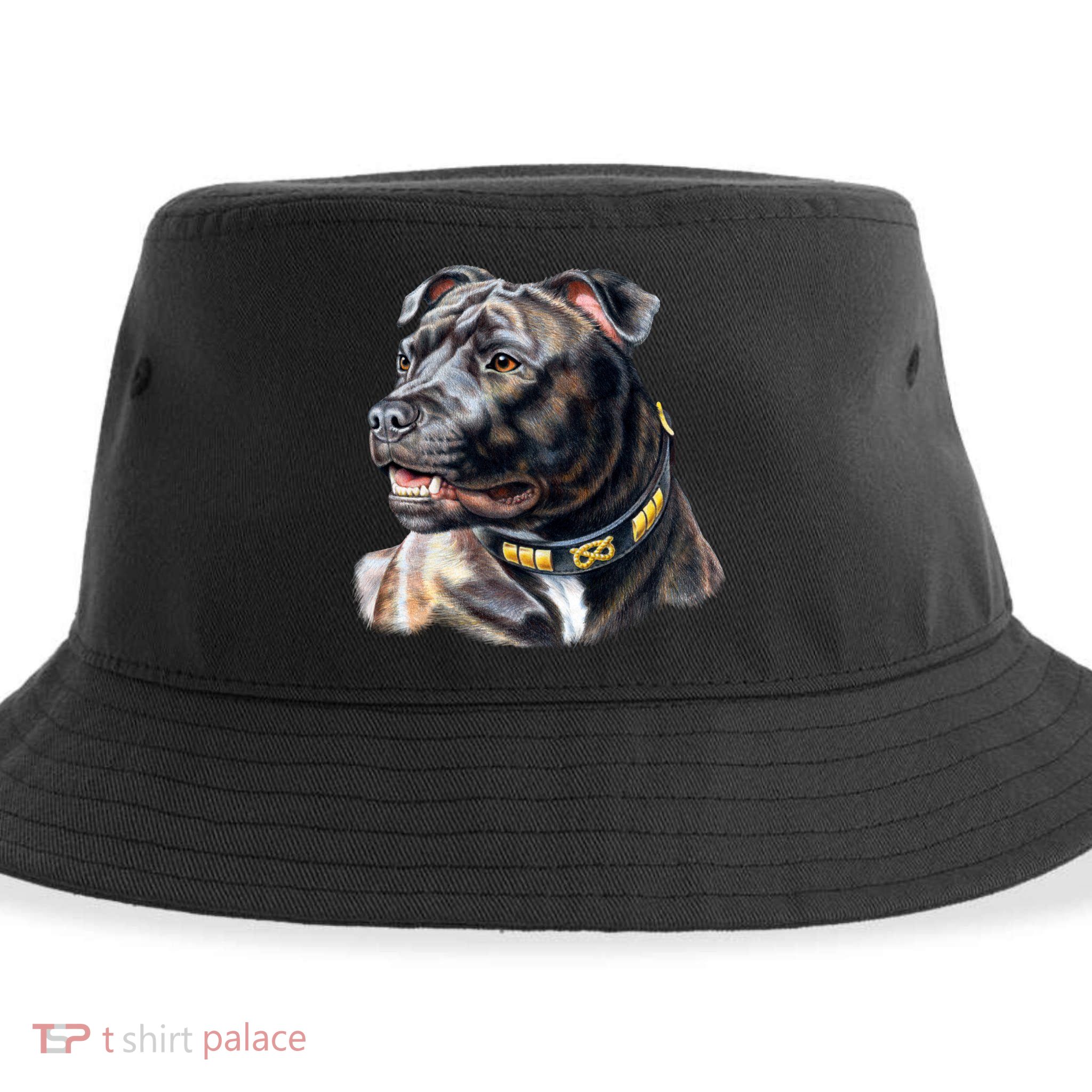 Stafford Bull Terrier Sustainable Bucket Hat