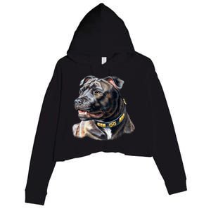 Stafford Bull Terrier Crop Fleece Hoodie