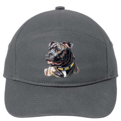 Stafford Bull Terrier 7-Panel Snapback Hat