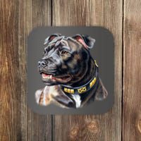 Stafford Bull Terrier Coaster