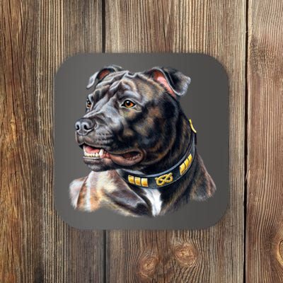 Stafford Bull Terrier Coaster